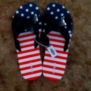 Old Navy SIZE 9 Stars & Stripes VINYL